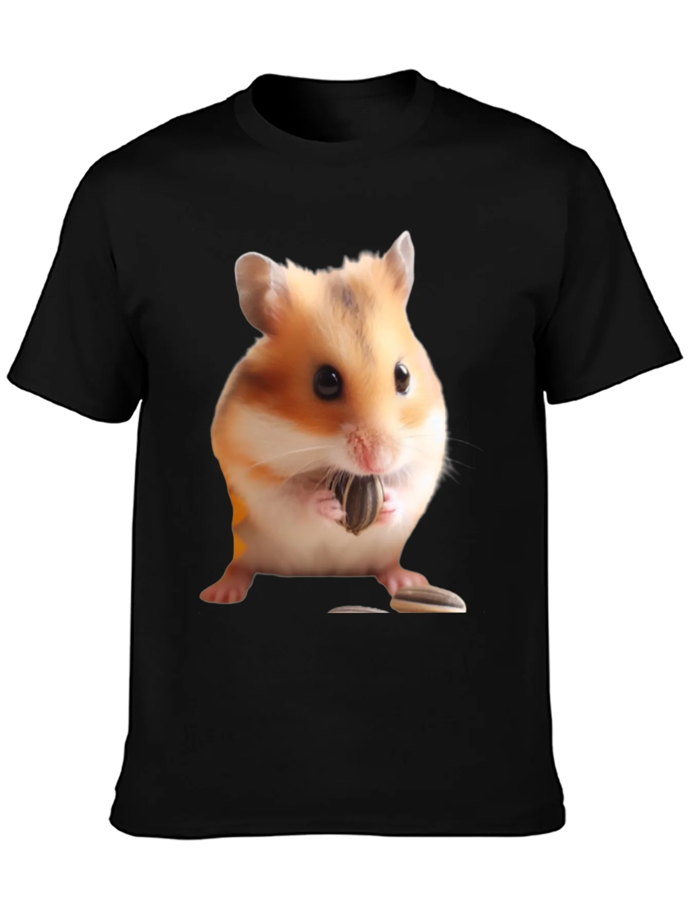 Rebbecca Hamster Seed Graphic T-Shirt Mens Black Tee