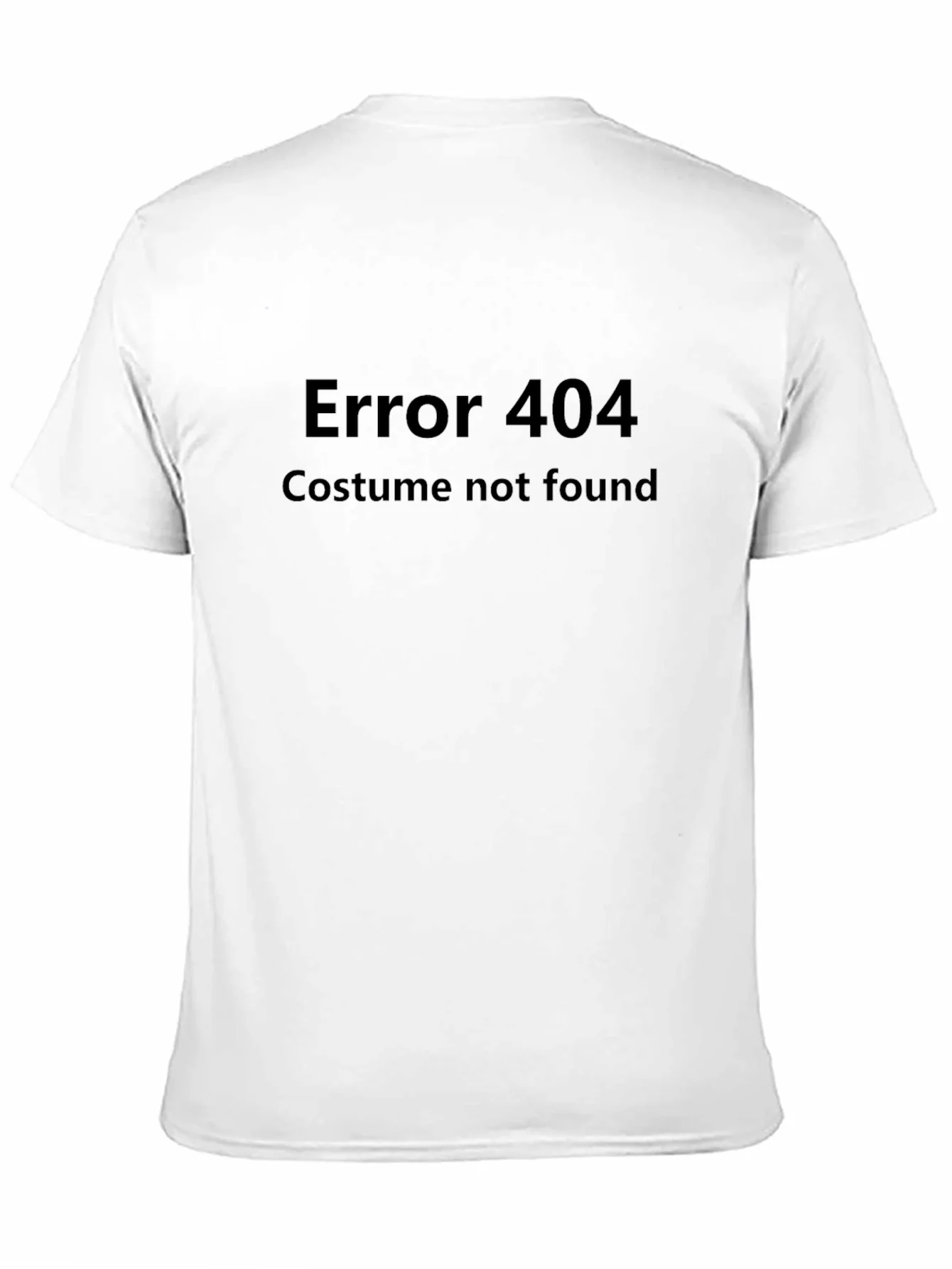 Camiseta Negra Error 404 Costume Not Found