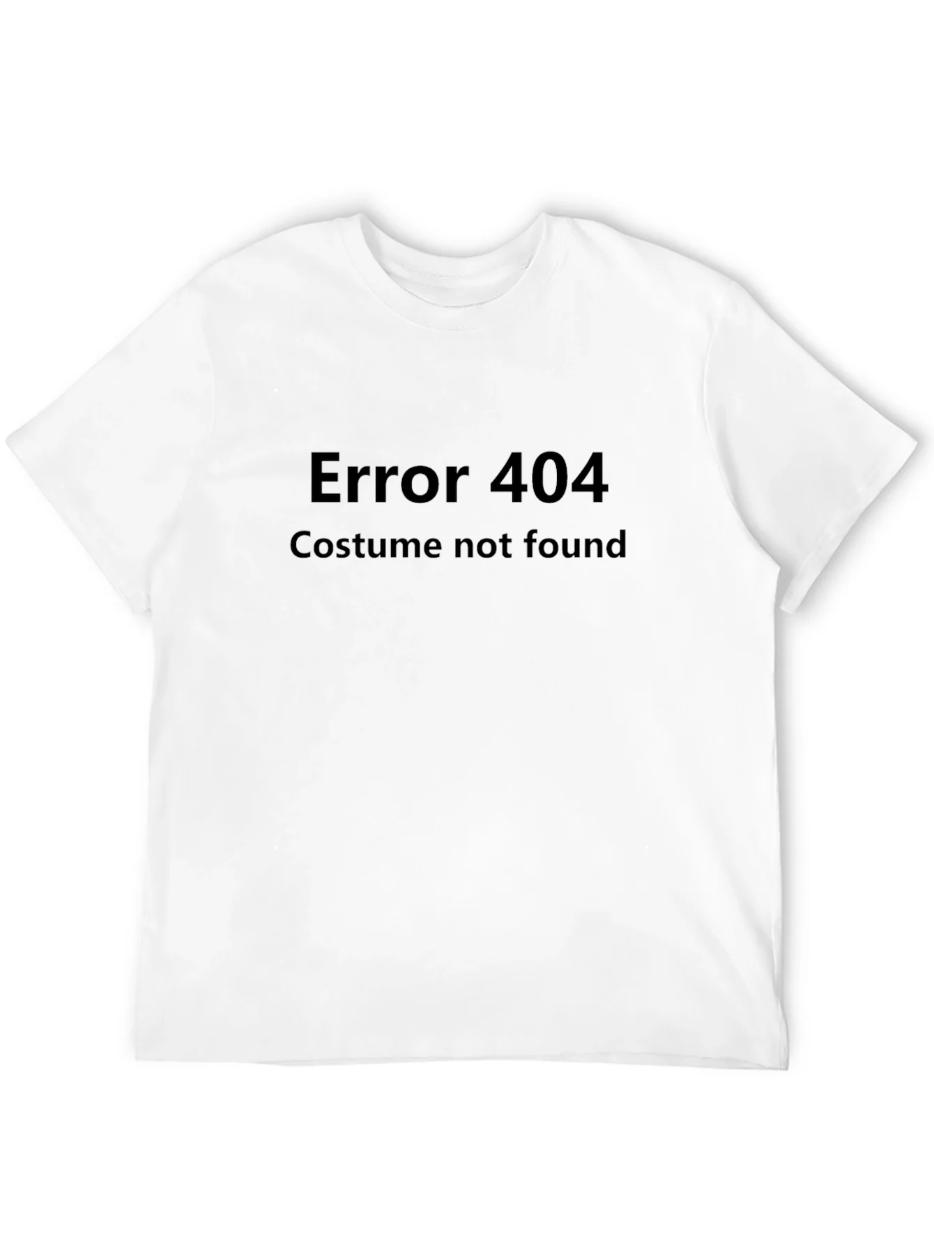 Camiseta Negra Error 404 Costume Not Found