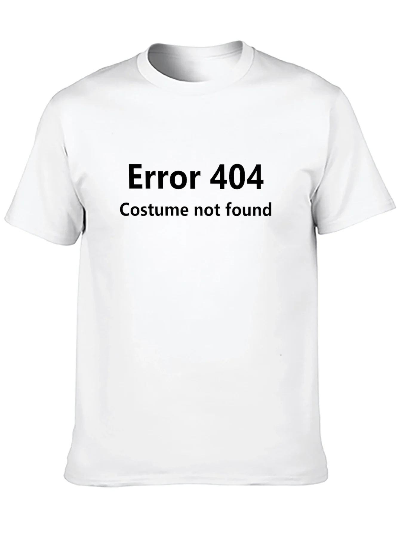 Camiseta Negra Error 404 Costume Not Found