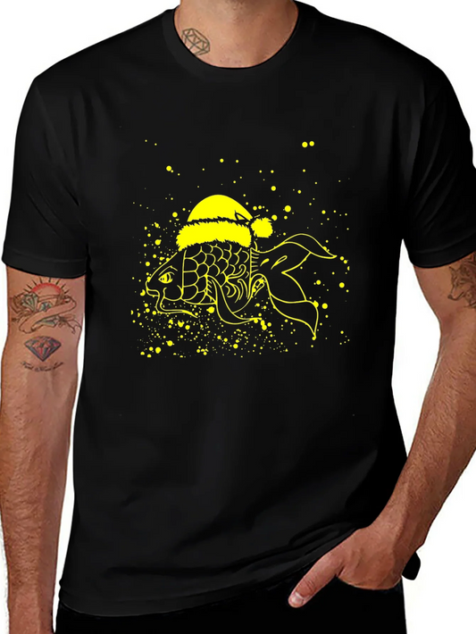 Rebbecca Festive Fish T-Shirt - Holiday Novelty Tee