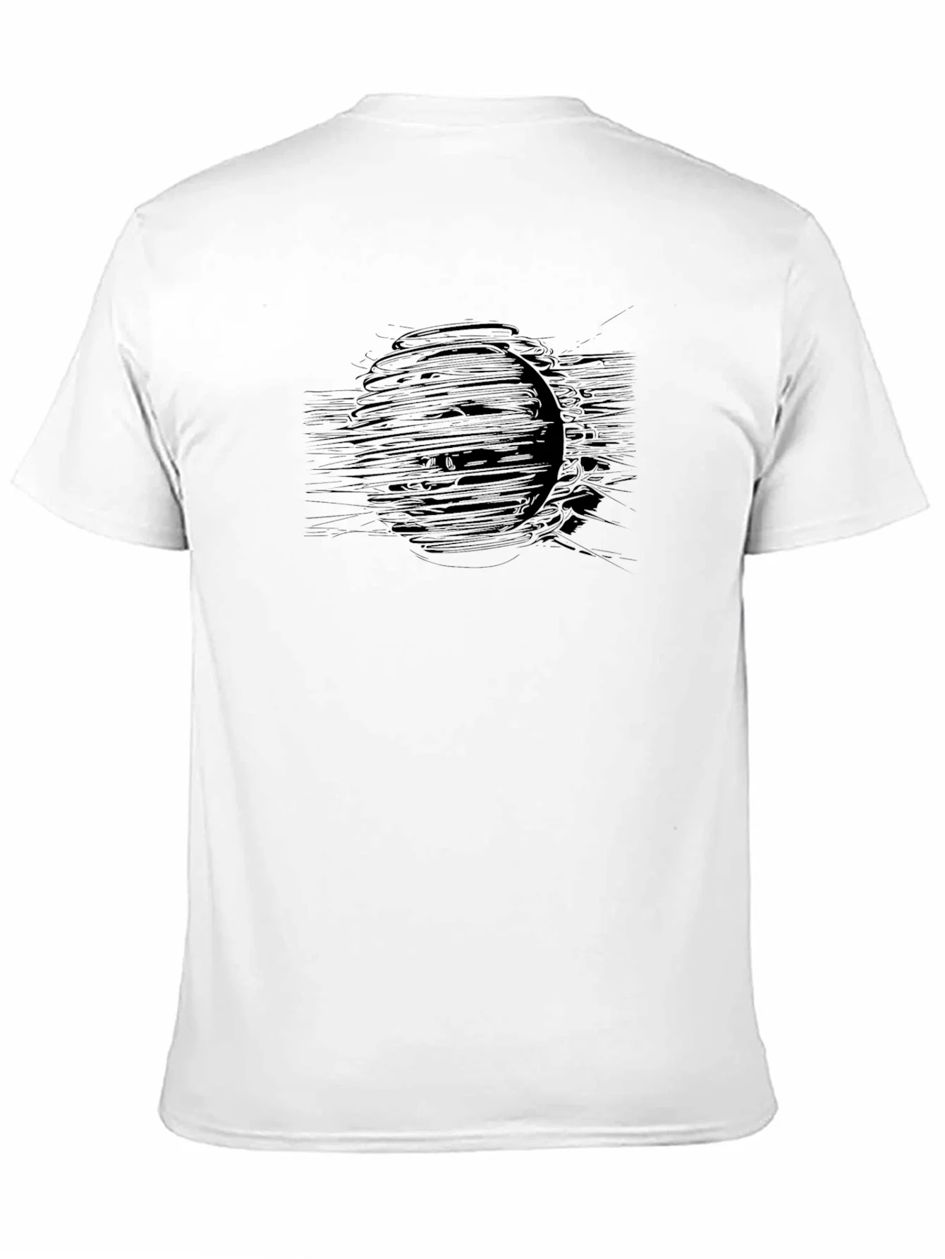 Rebbecca Abstract Graphic Black Crew Neck T-Shirt