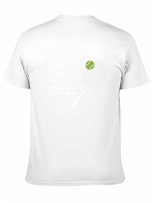 Camiseta Negra Tennis Takes Balls