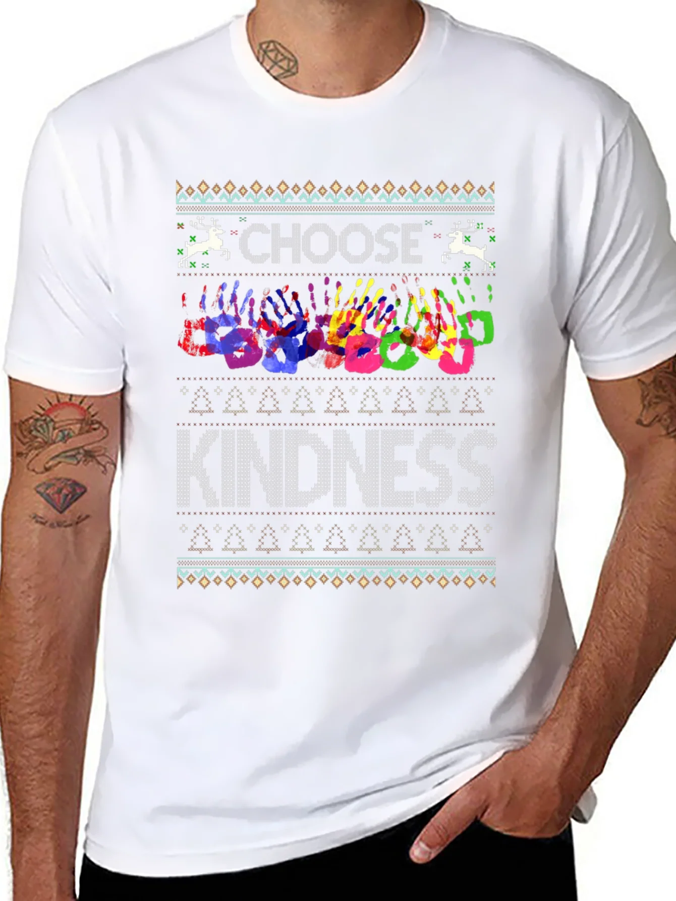 Camiseta Elige Bondad Dise?o Navide?o