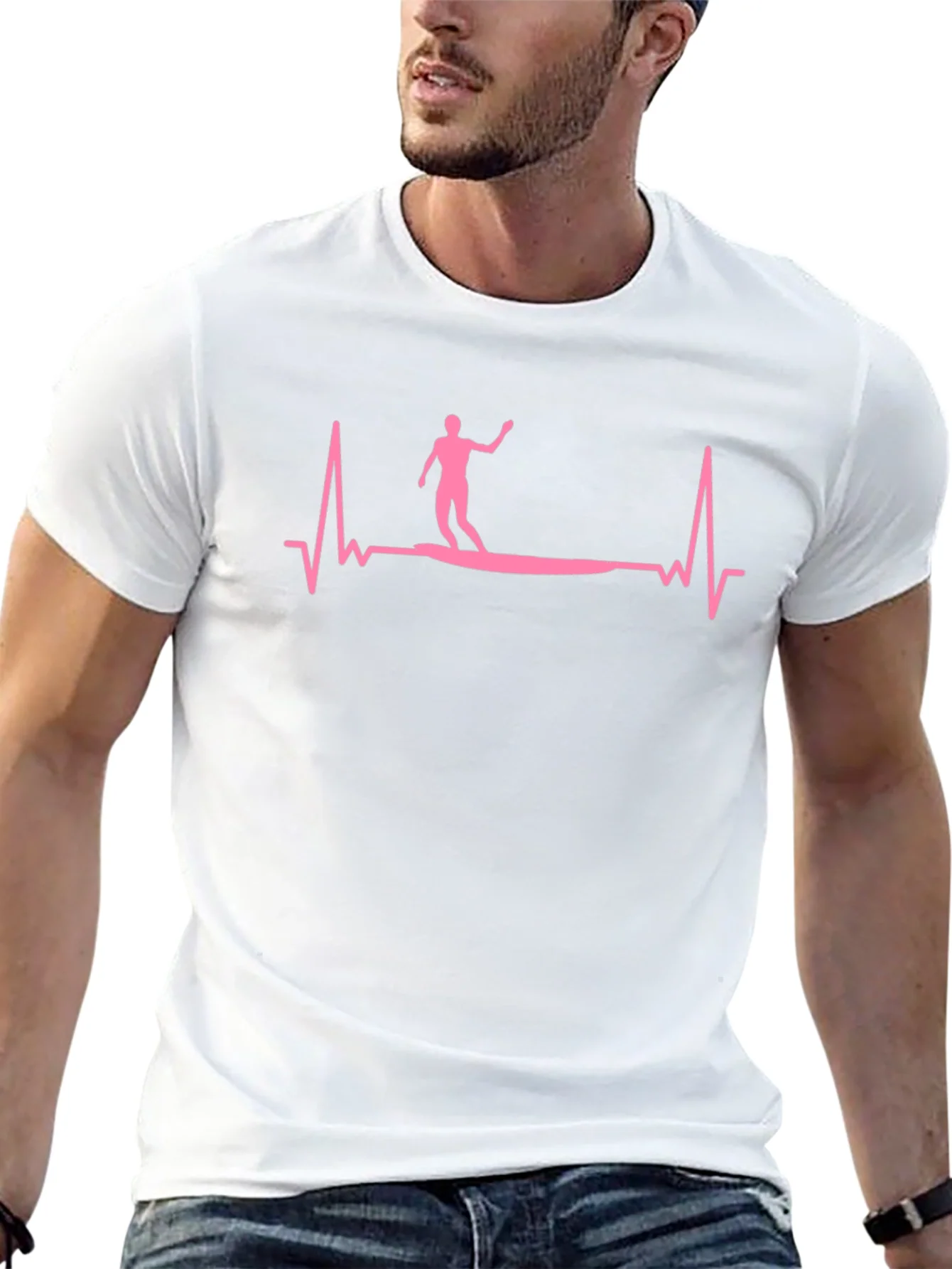 Rebbecca Surfing Heartbeat Graphic Tee