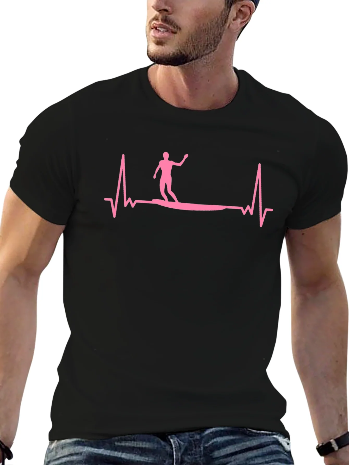 Rebbecca Surfing Heartbeat Graphic Tee