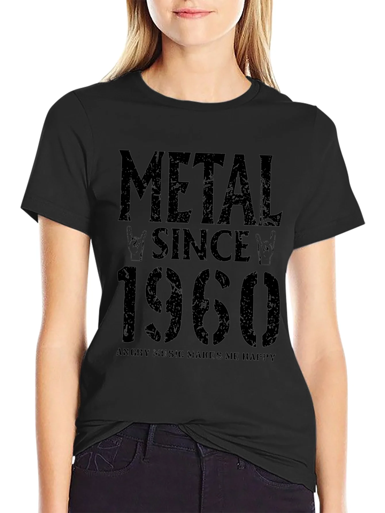 Camiseta Negra Metal Since 1960