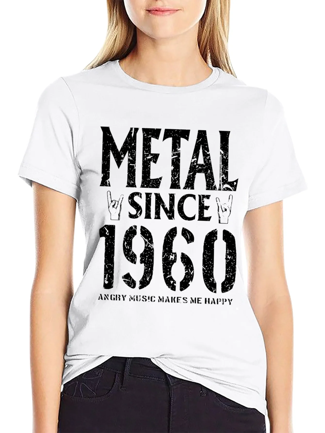 Camiseta Negra Metal Since 1960