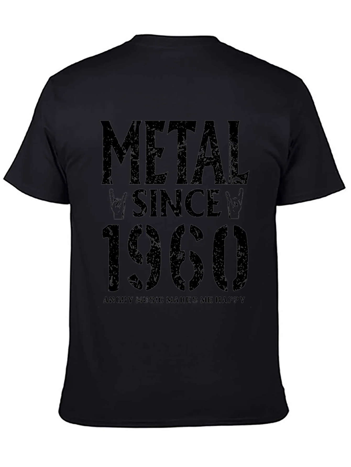 Camiseta Negra Metal Since 1960