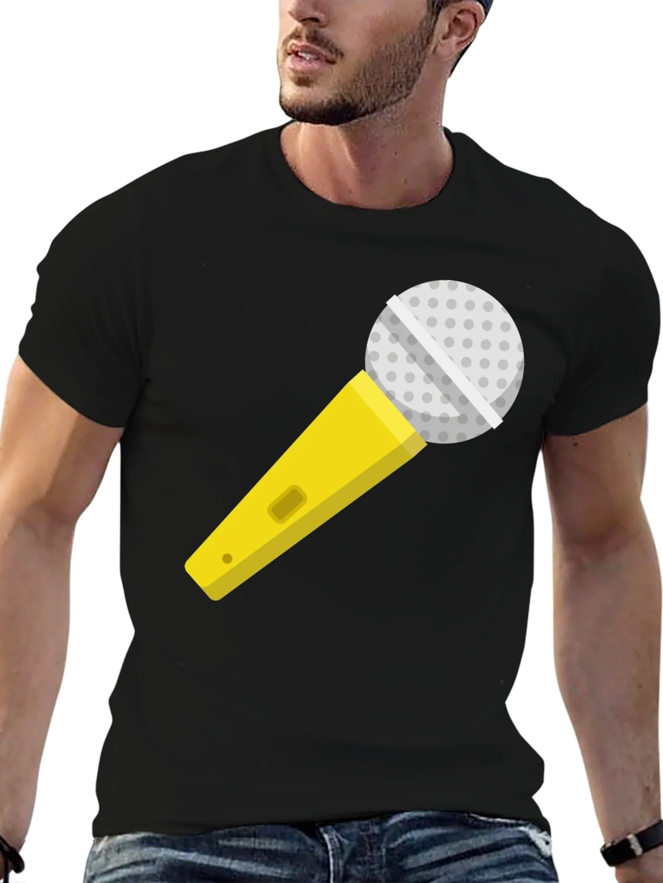 Rebbecca Microphone Graphic T-Shirt - Singer Karaoke Ready