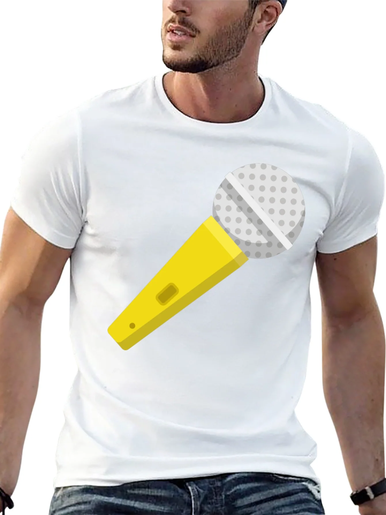 Rebbecca Microphone Graphic T-Shirt - Singer Karaoke Ready