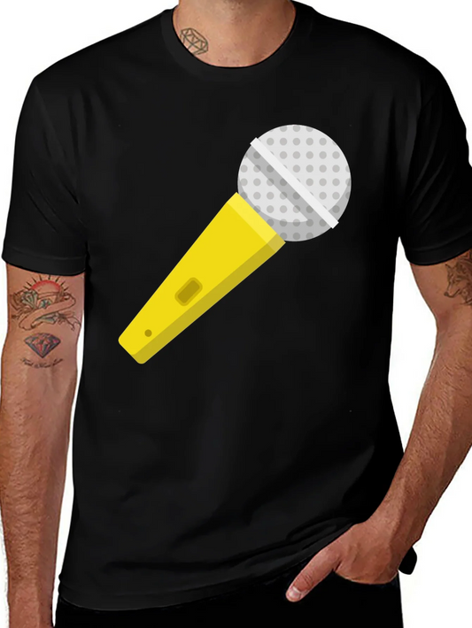 Rebbecca Microphone Graphic T-Shirt - Singer Karaoke Ready