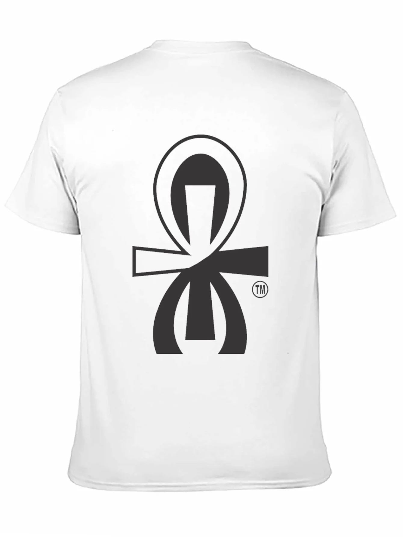 Camiseta Negra con Dise?o Ankh Egipcio