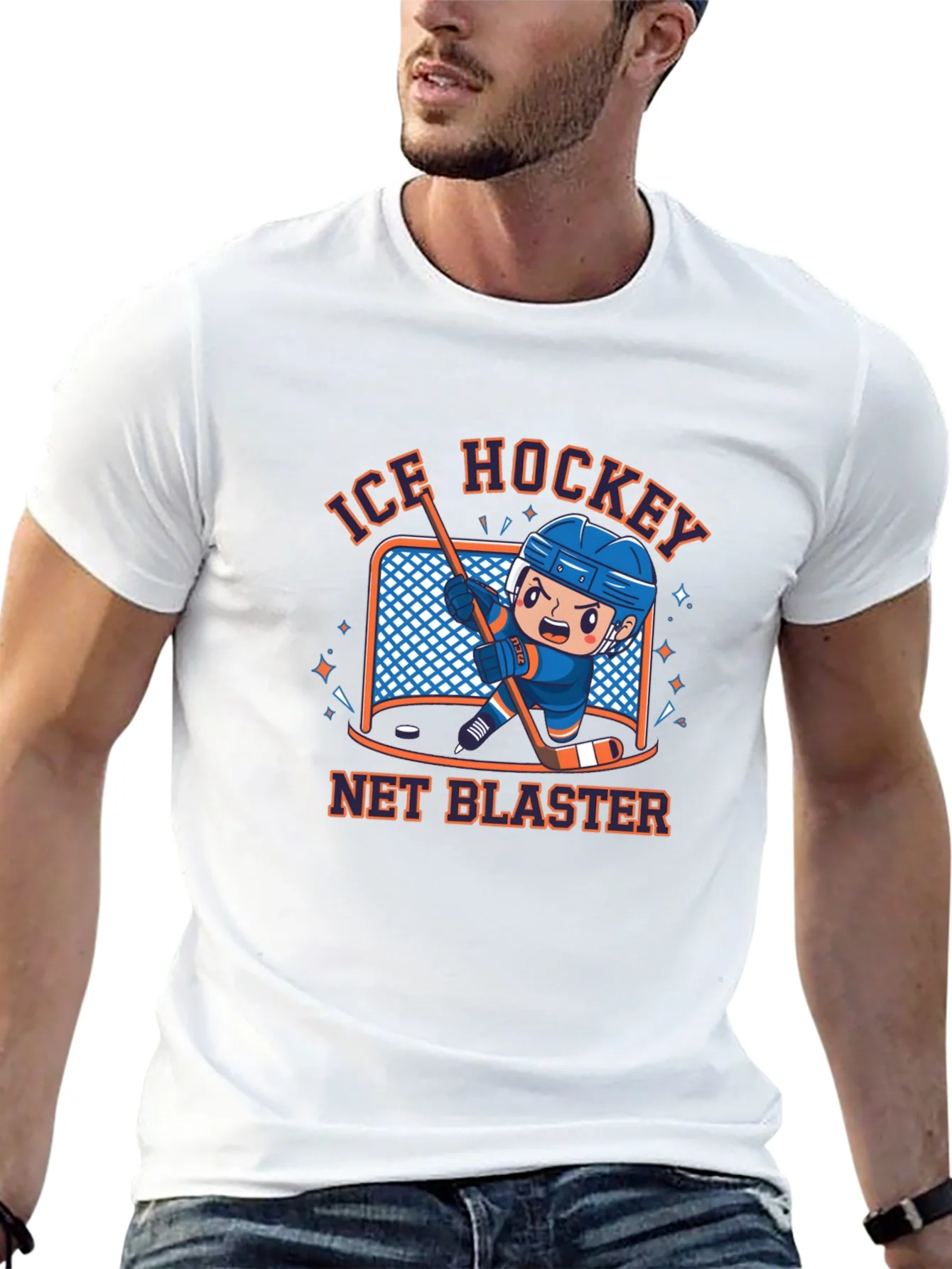 Rebbecca Ice Hockey Net Blaster T-Shirt