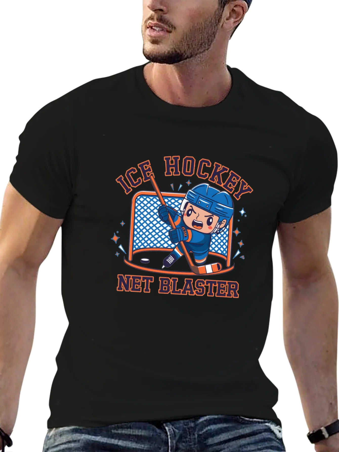 Rebbecca Ice Hockey Net Blaster T-Shirt