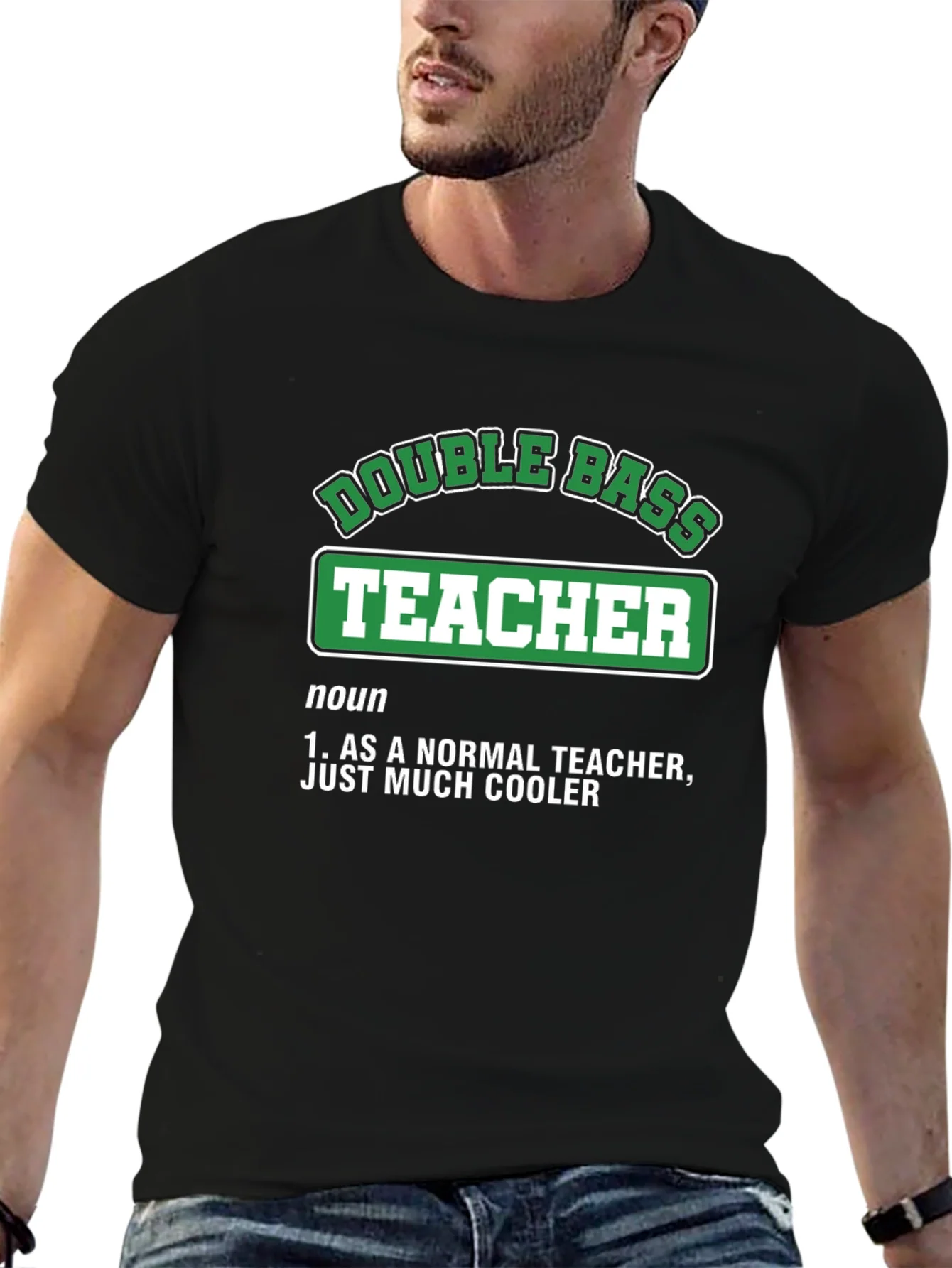 Rebbecca Double Bass Teacher T-Shirt - Cool Definition Tee
