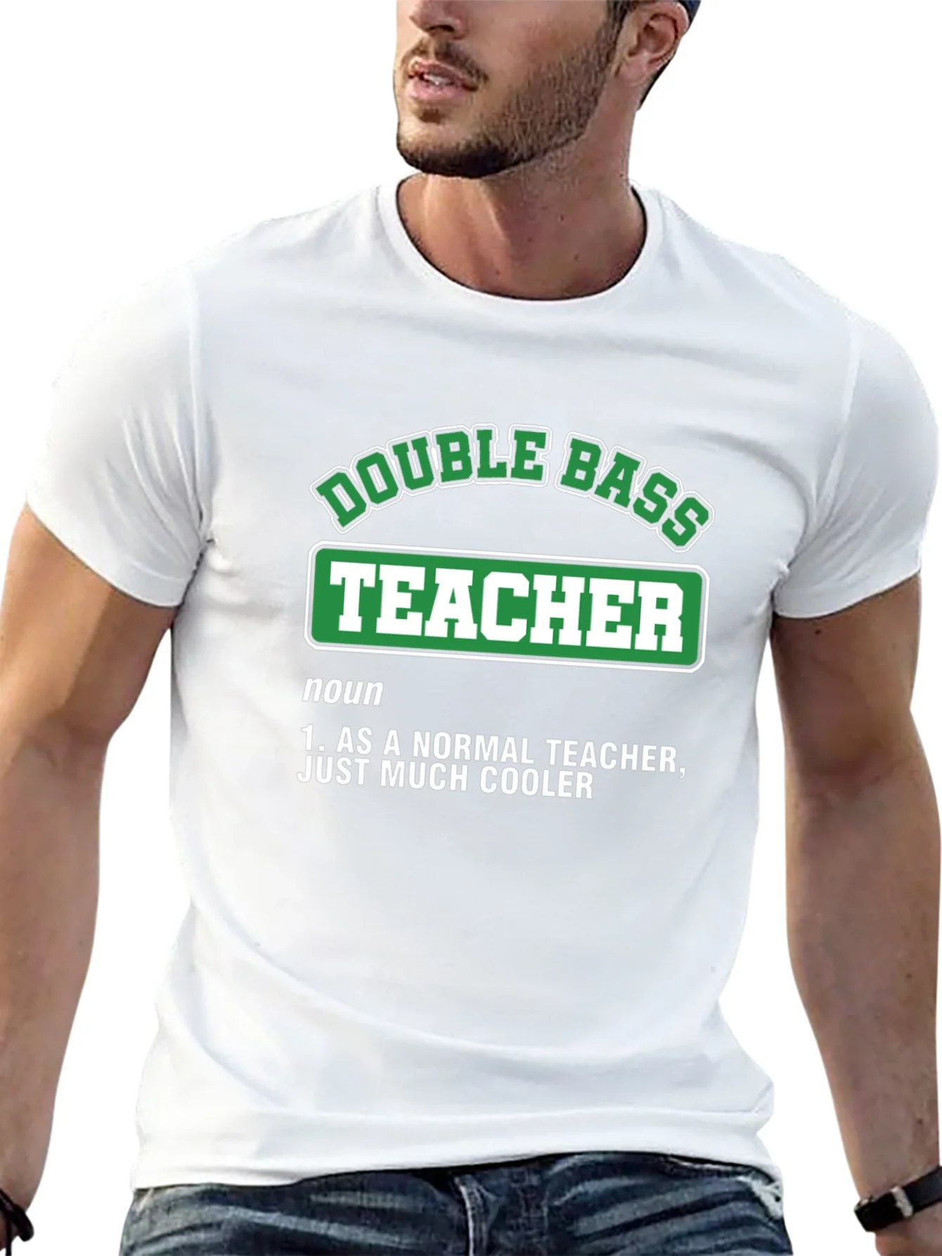Rebbecca Double Bass Teacher T-Shirt - Cool Definition Tee