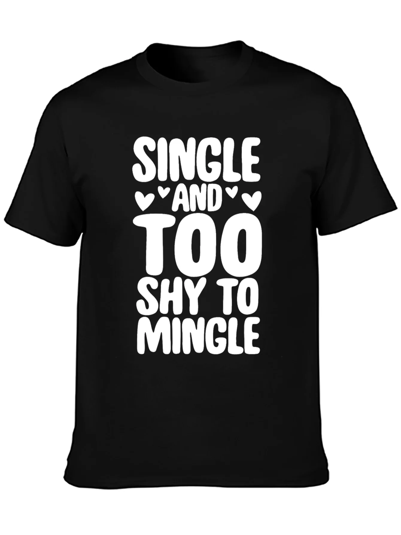 Camiseta Negra: Soltero y Demasiado T¨ªmido