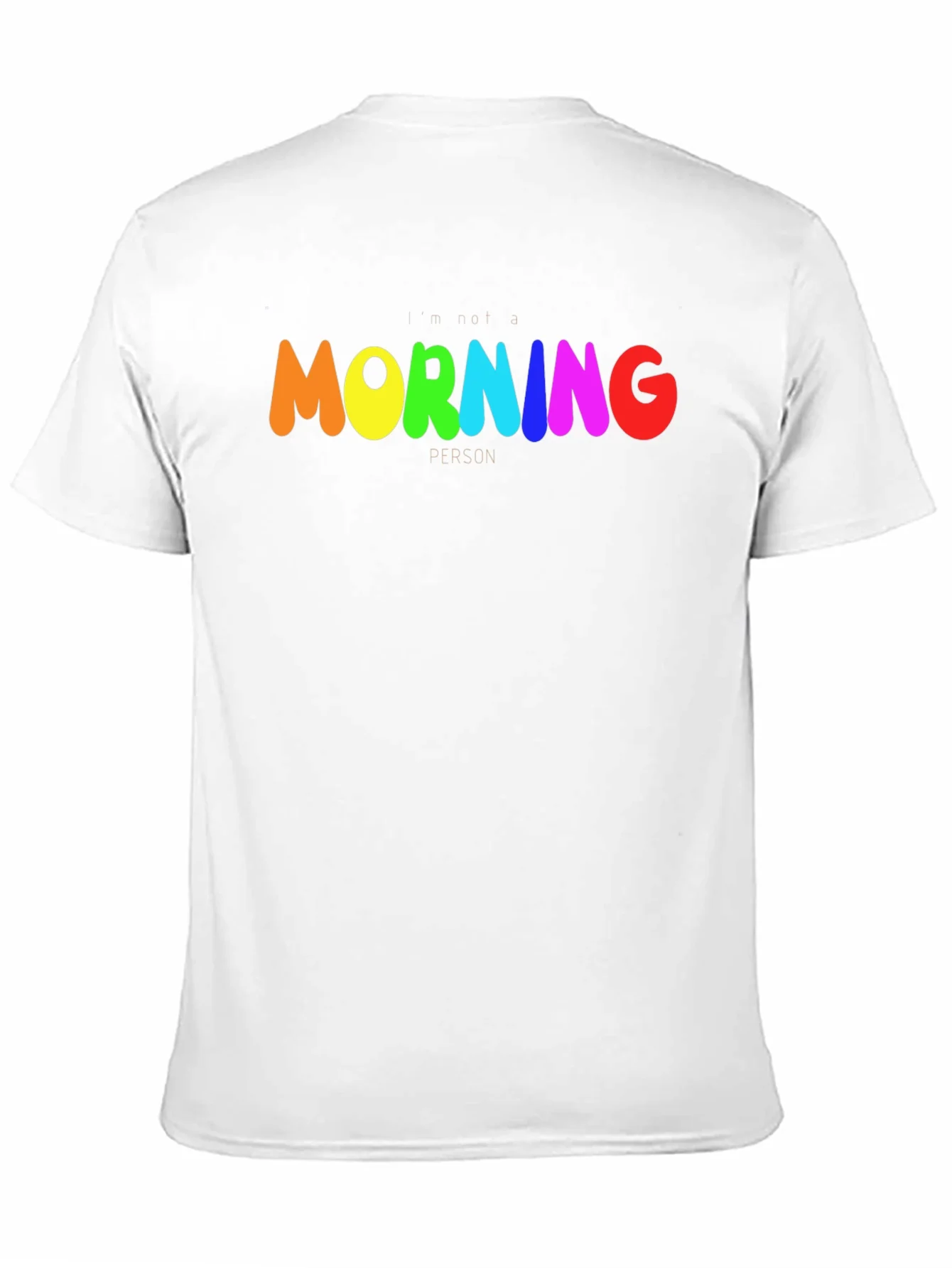 Rebbecca Rainbow Morning Person Graphic Tee - Black