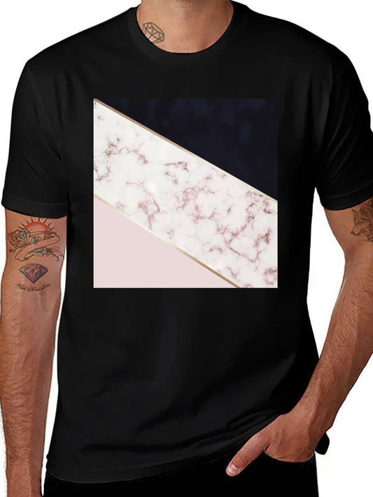 Rebbecca Geometric Marble Print Tee