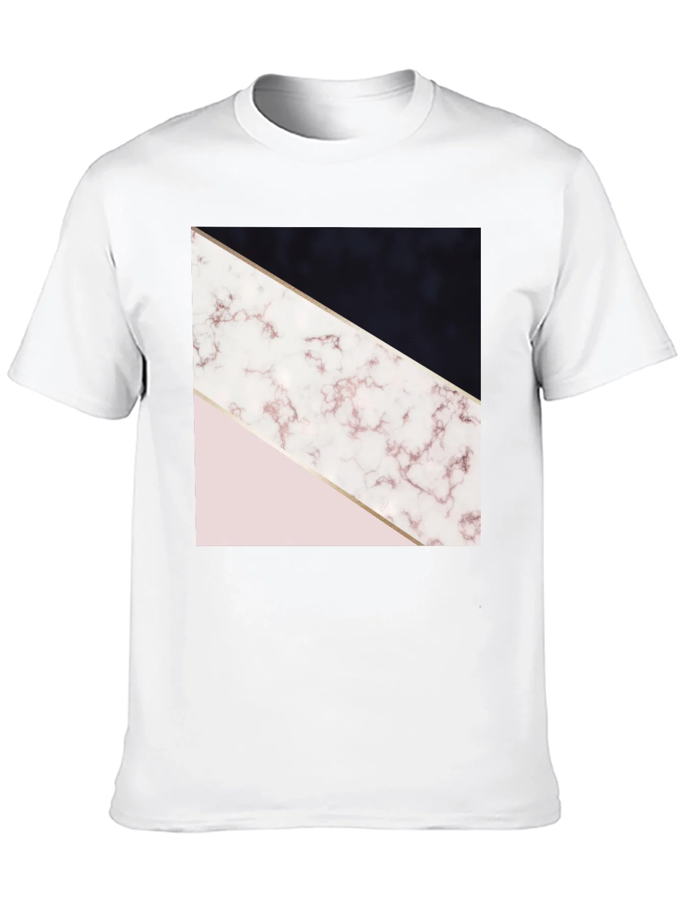 Rebbecca Geometric Marble Print Tee