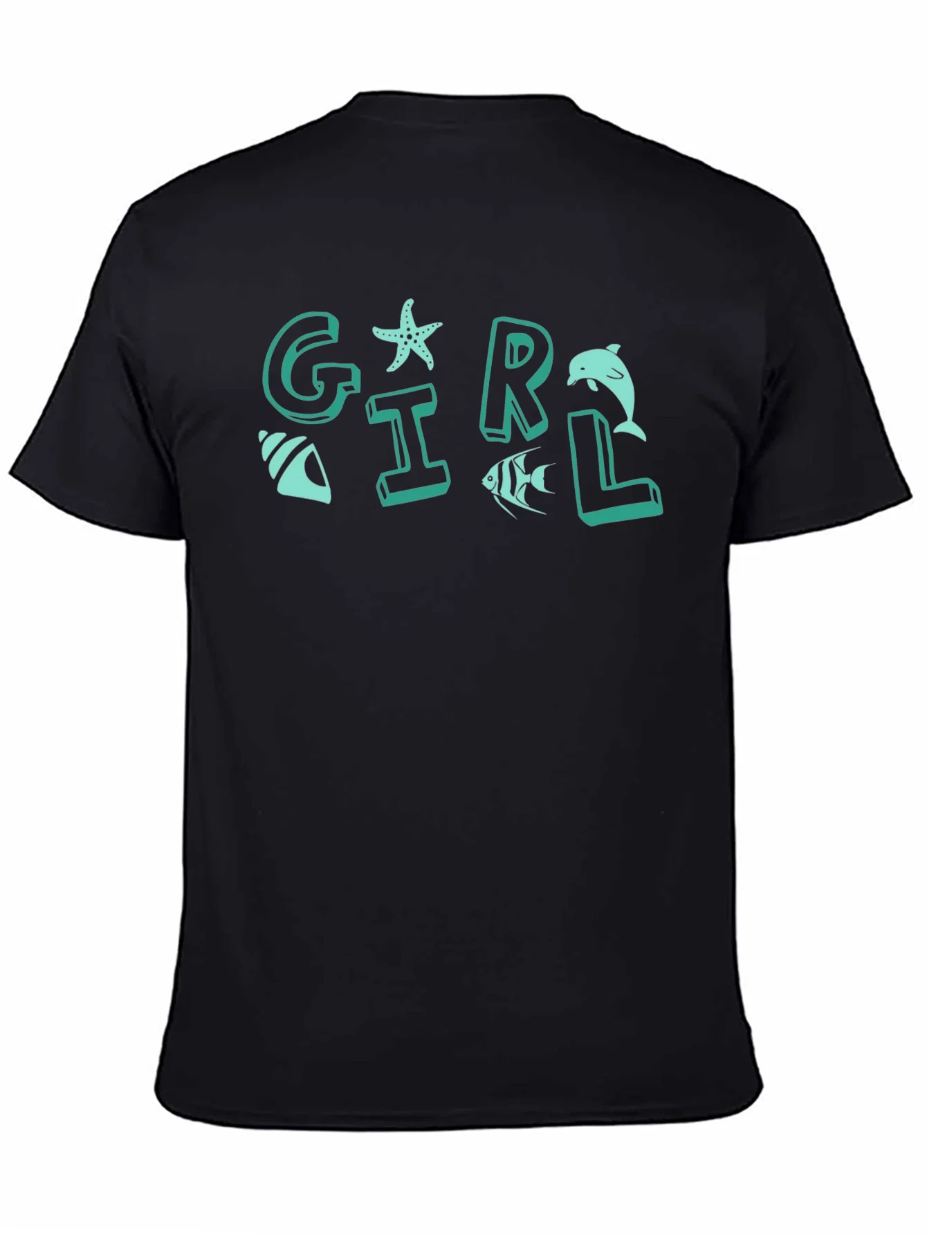 Rebbecca Girl Sea Life Graphic T-Shirt