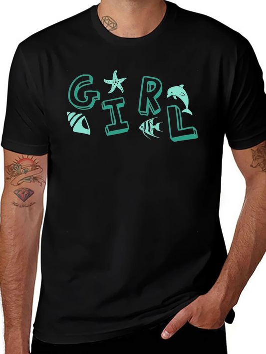 Rebbecca Girl Sea Life Graphic T-Shirt