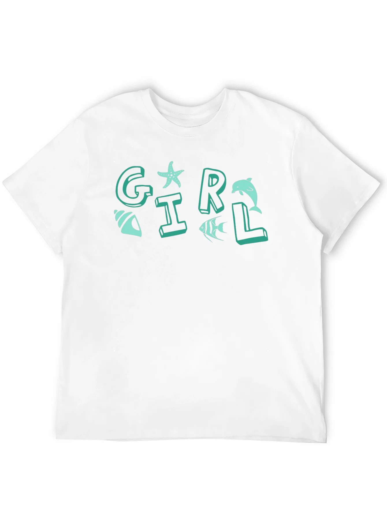 Rebbecca Girl Sea Life Graphic T-Shirt