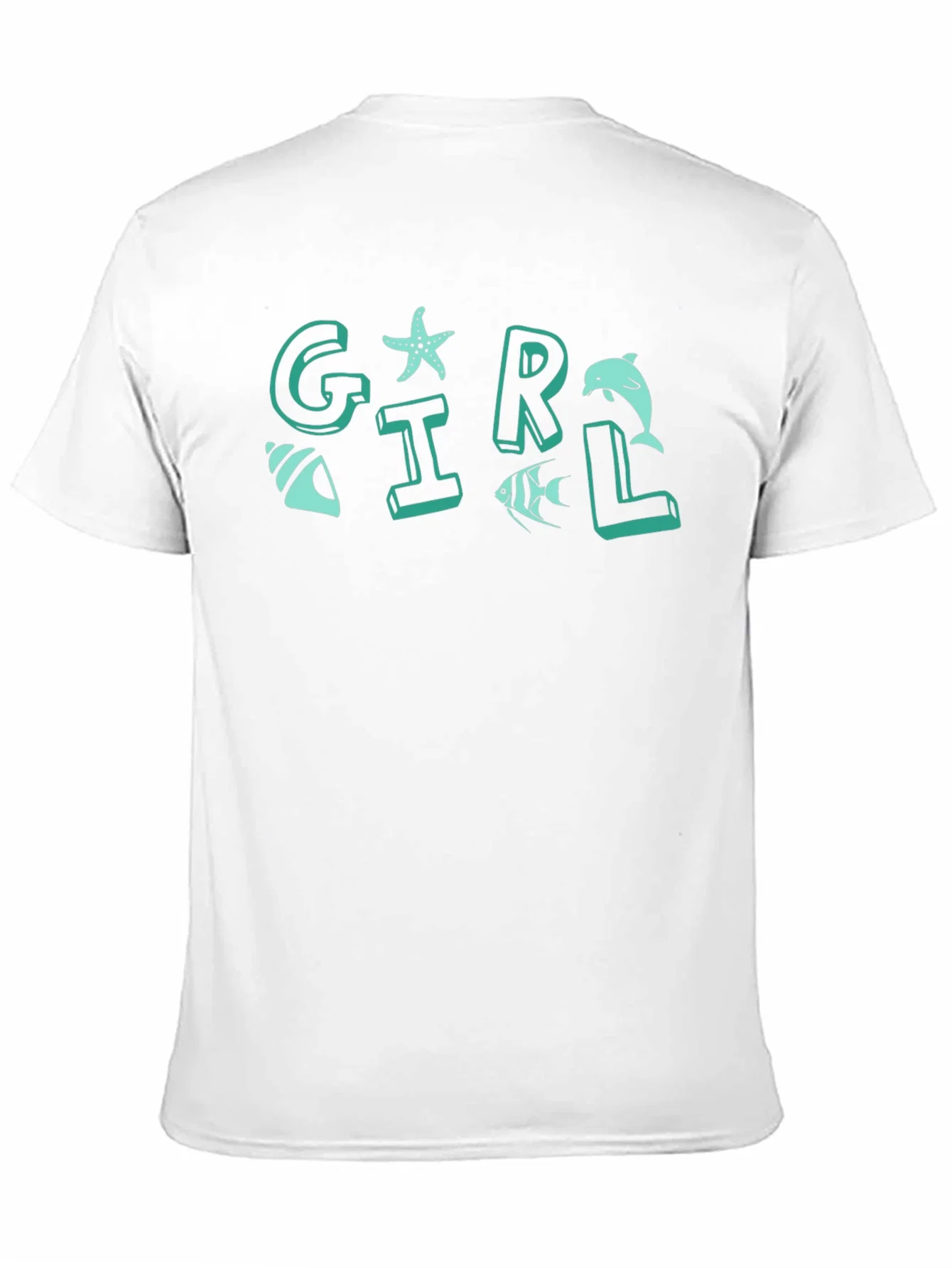 Rebbecca Girl Sea Life Graphic T-Shirt