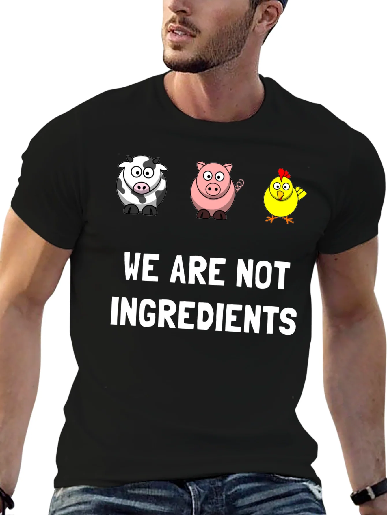 Rebbecca Vegan Graphic Tee - We Are Not Ingredients