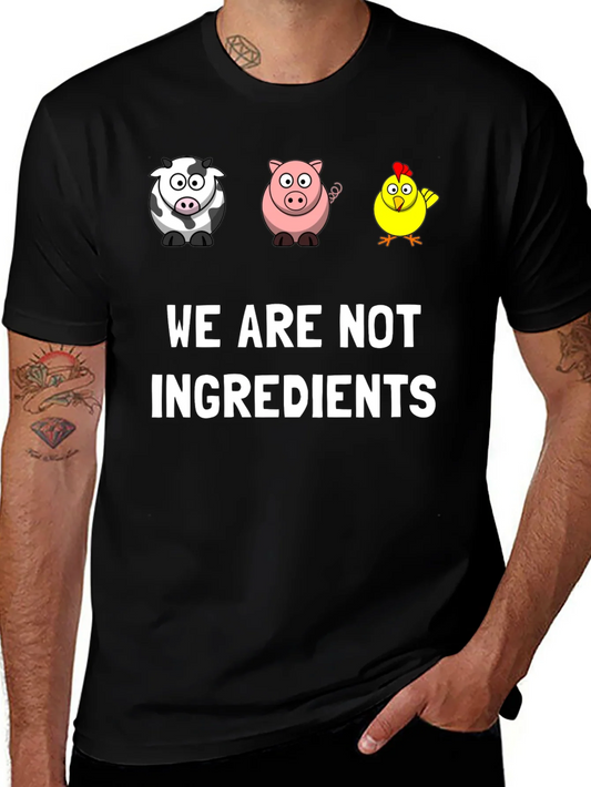 Rebbecca Vegan Graphic Tee - We Are Not Ingredients