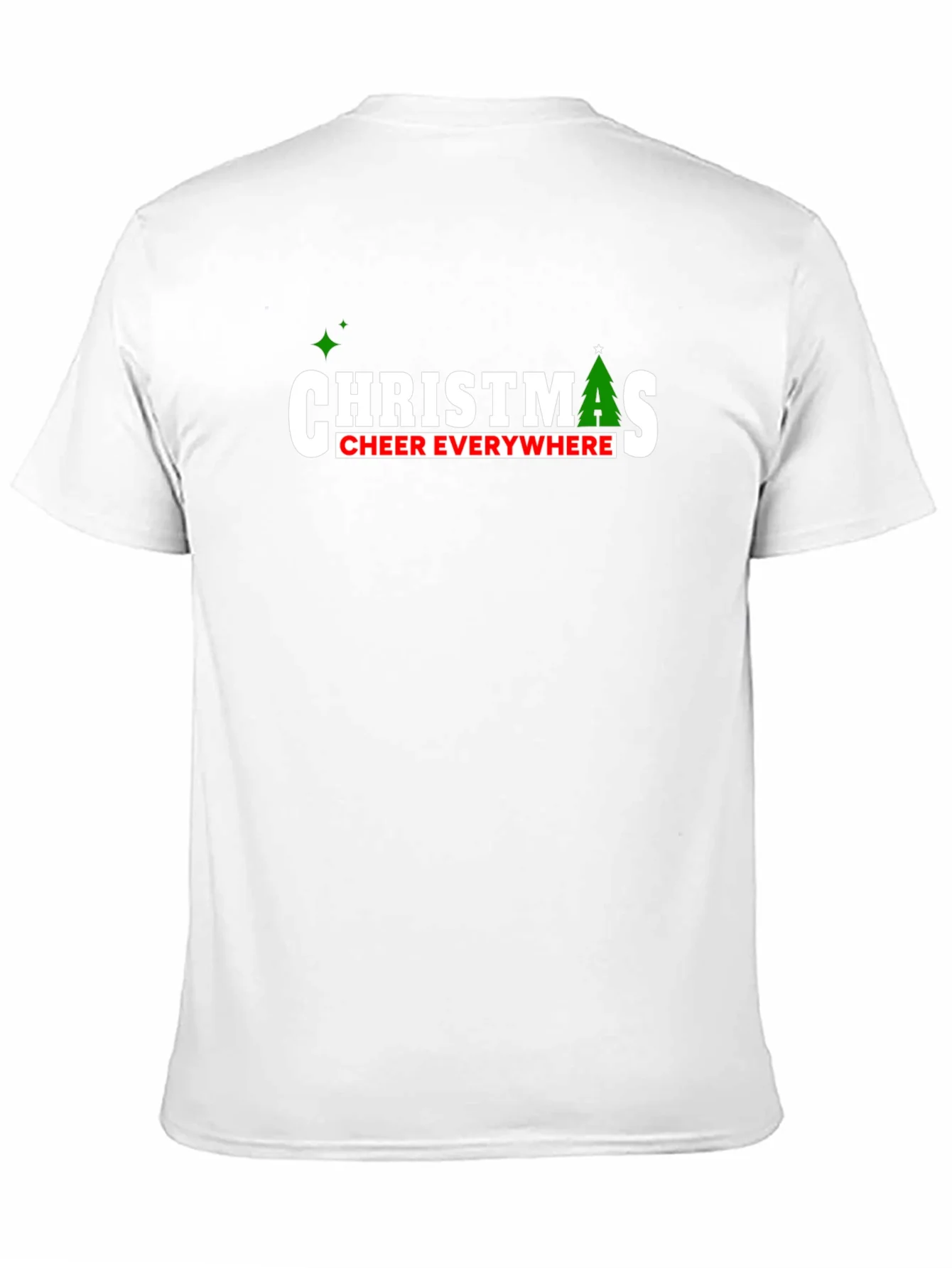 Camiseta Navide?a Negra Christmas Cheer Everywhere