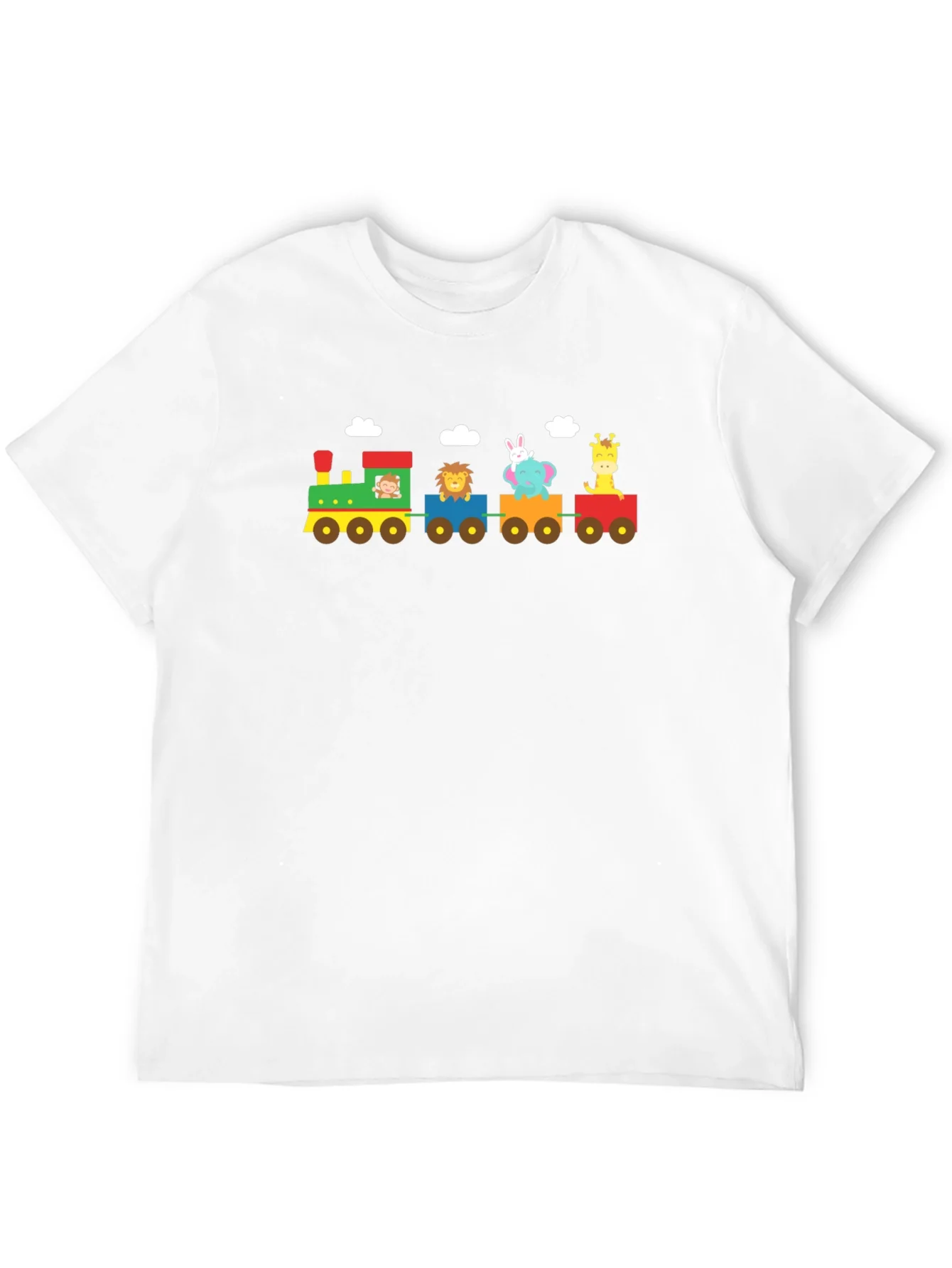 Rebbecca Animal Train Graphic Tee - Whimsical Black T-Shirt