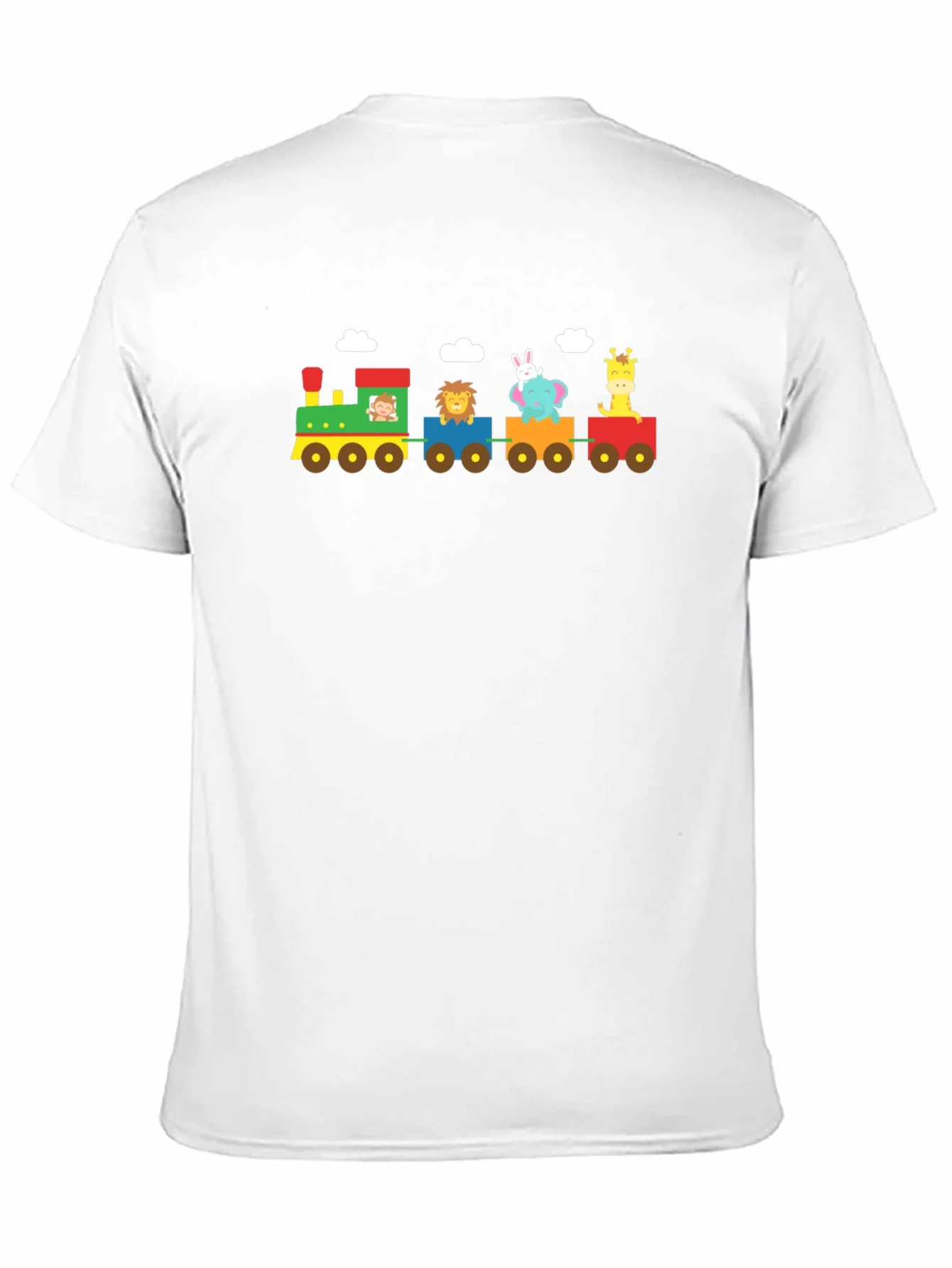 Rebbecca Animal Train Graphic Tee - Whimsical Black T-Shirt