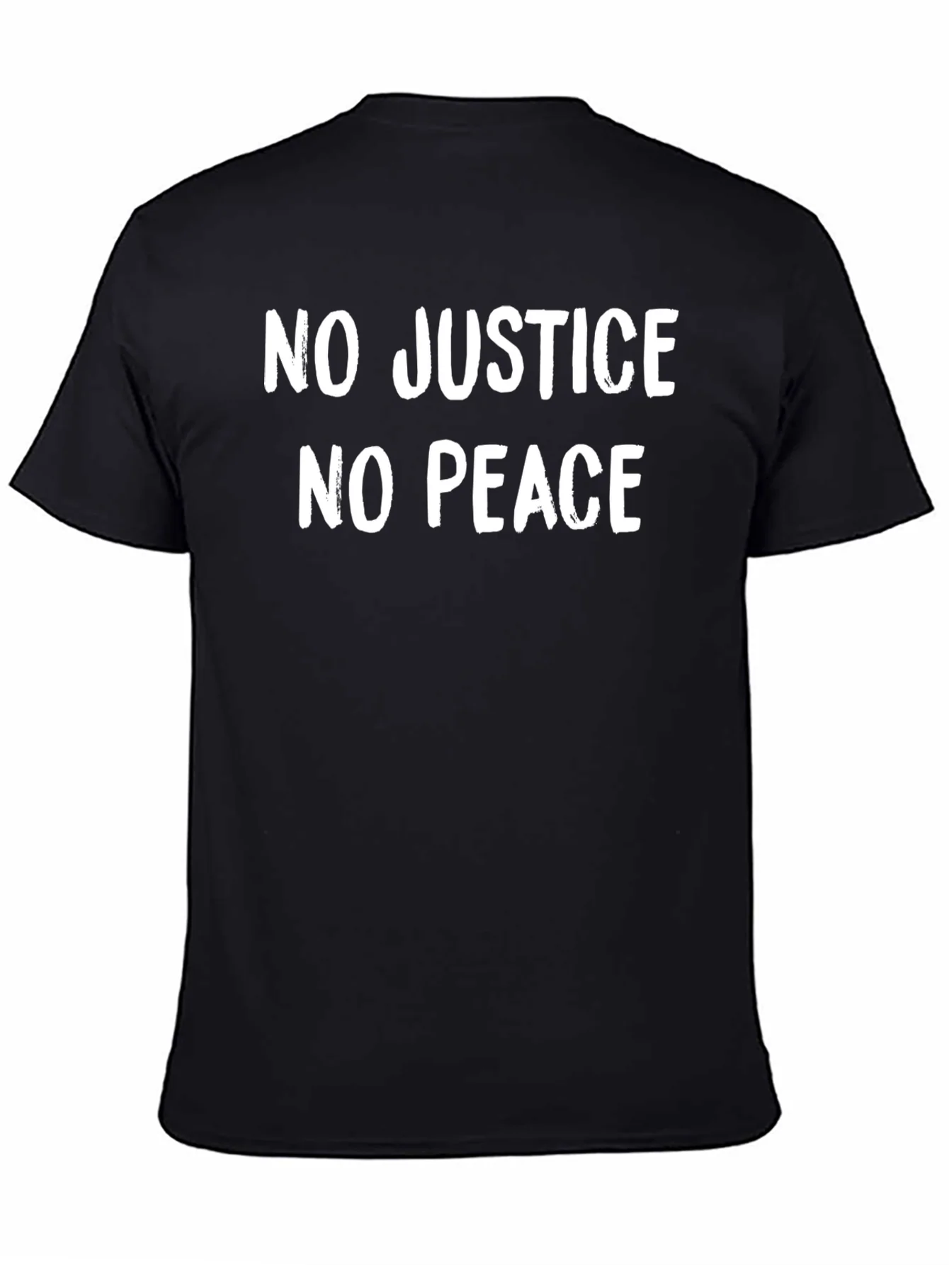 Camiseta Negra: No Justice No Peace