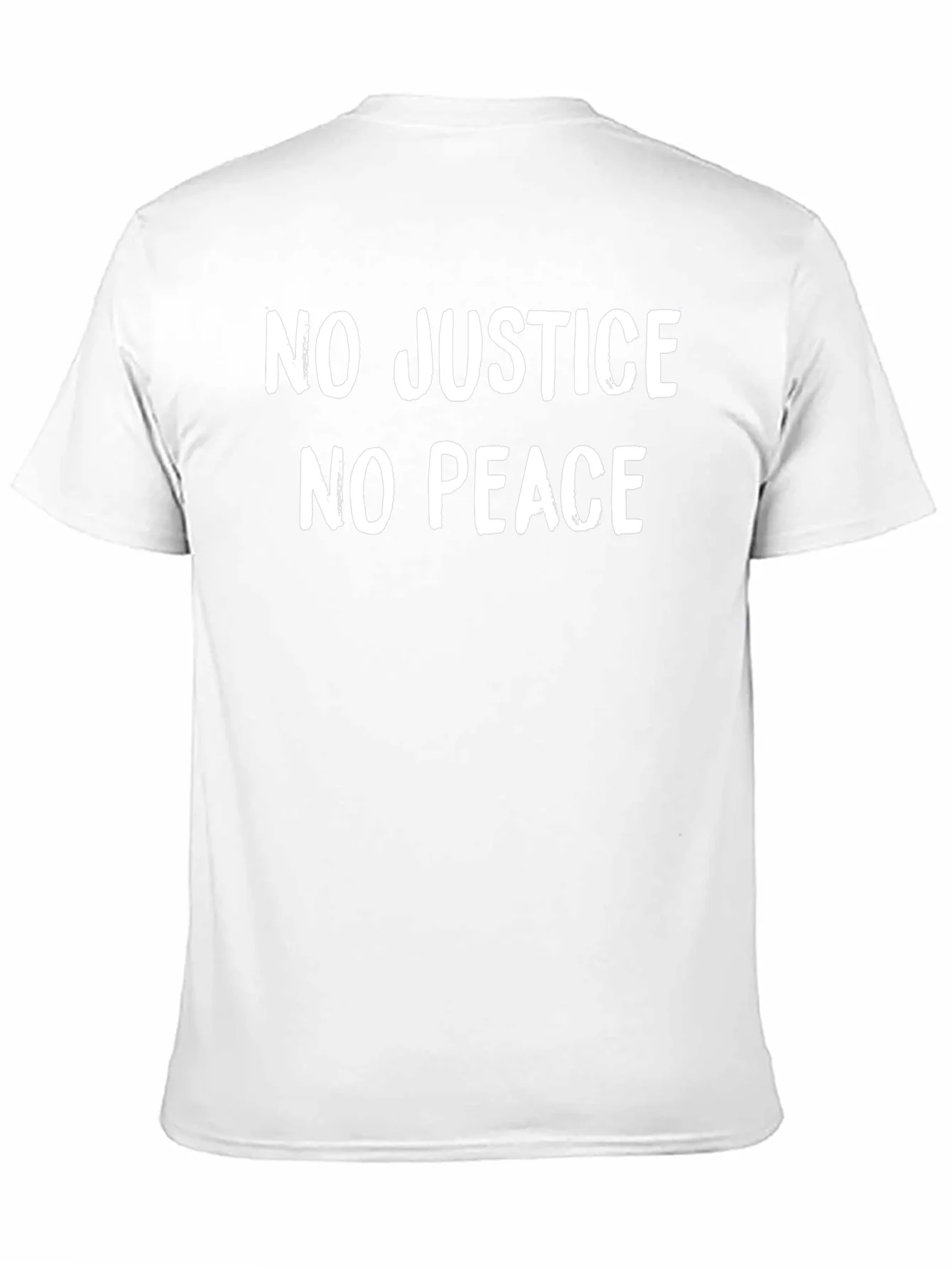 Camiseta Negra: No Justice No Peace