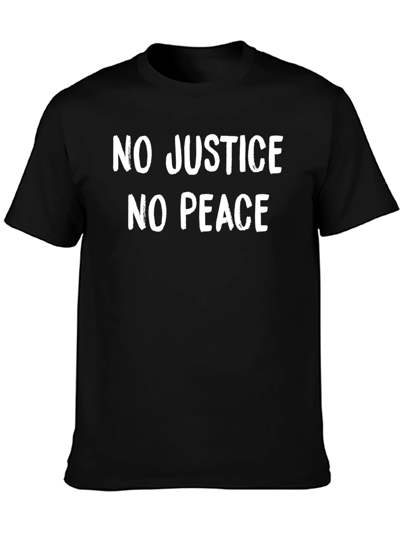Camiseta Negra: No Justice No Peace