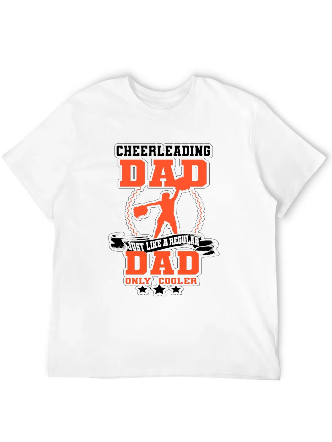 Camiseta Negra para Pap¨¢ Cheerleading - Cool Dad