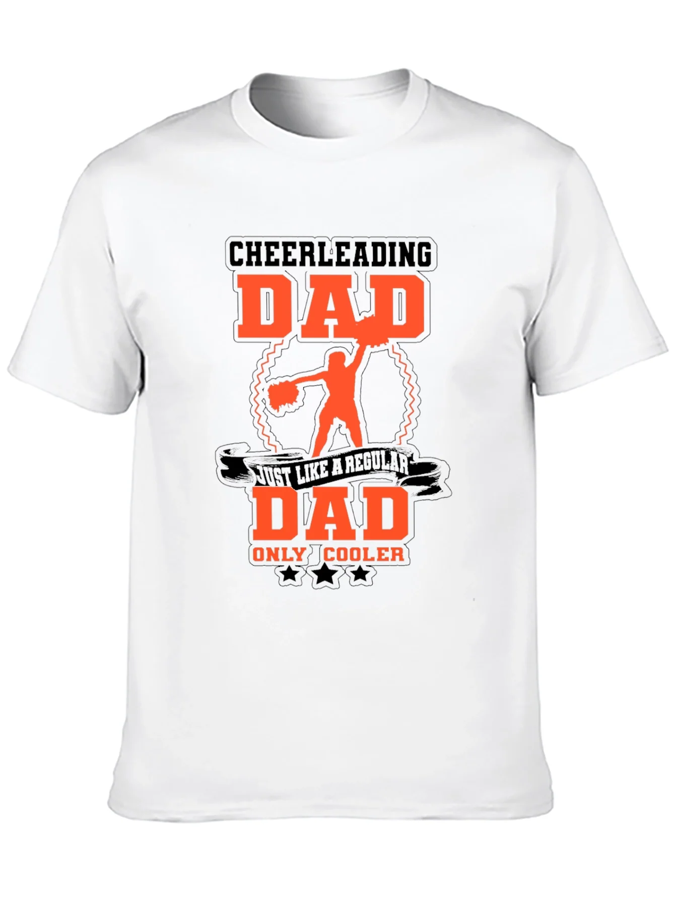 Camiseta Negra para Pap¨¢ Cheerleading - Cool Dad