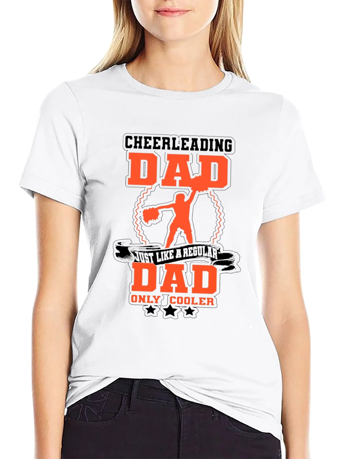 Camiseta Negra para Pap¨¢ Cheerleading - Cool Dad