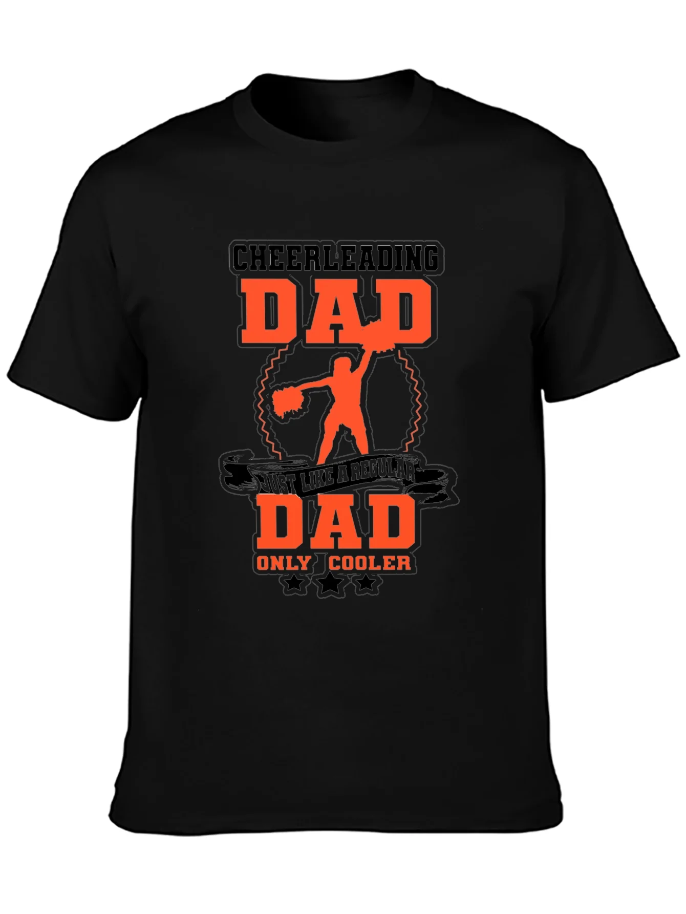 Camiseta Negra para Pap¨¢ Cheerleading - Cool Dad