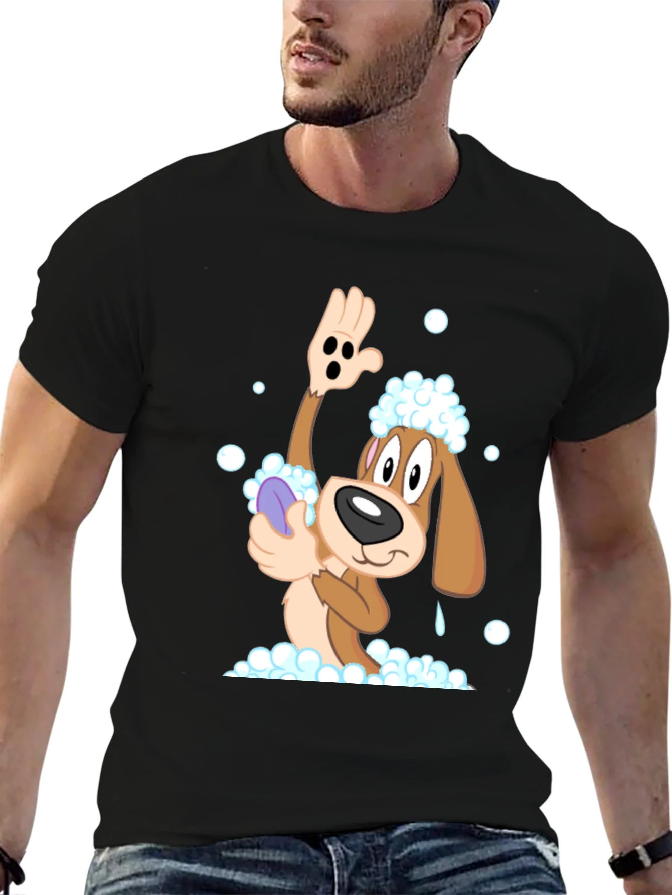 Rebbecca Dog Grooming Cartoon T-Shirt
