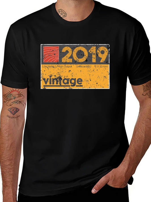 Camiseta Negra Vintage 2019