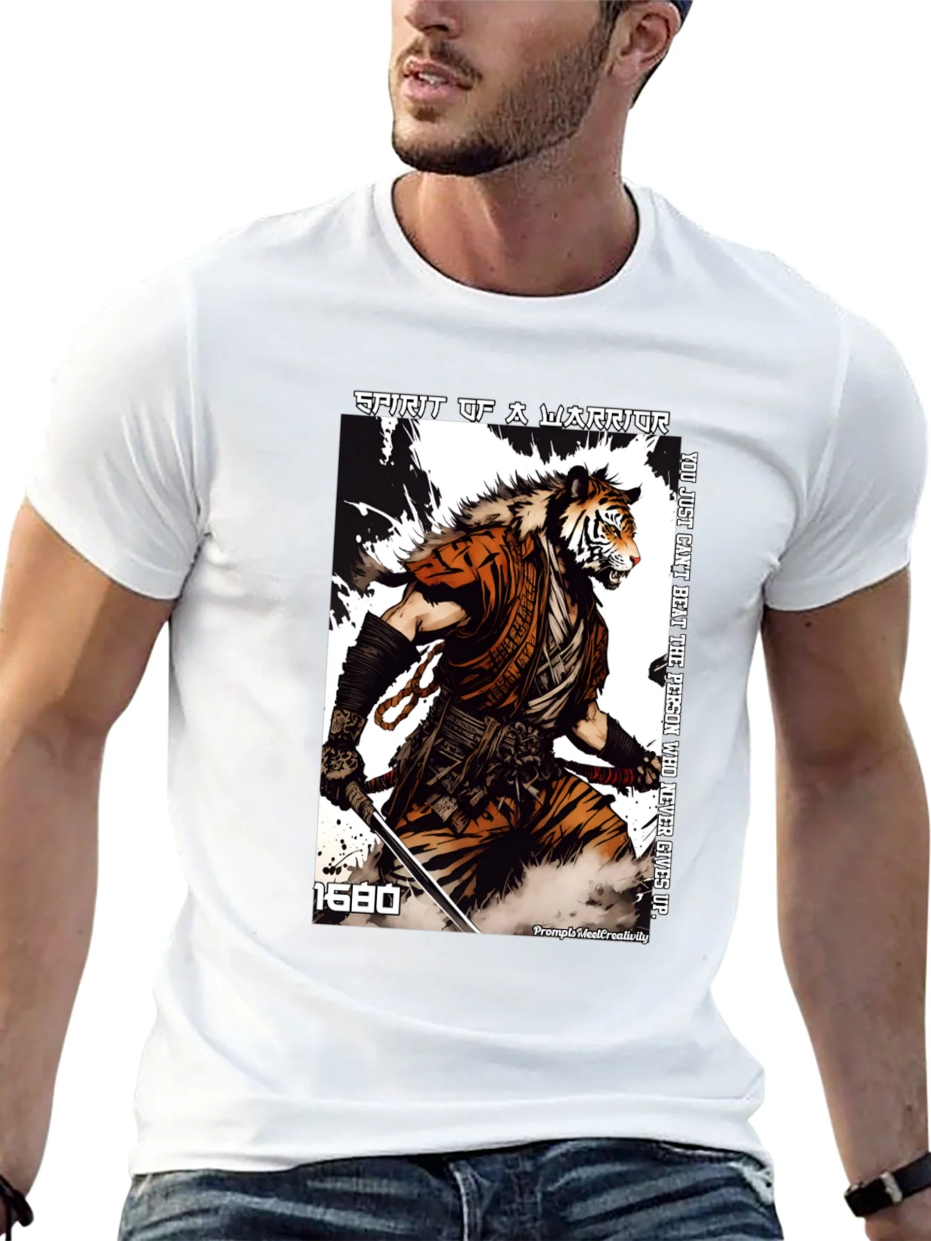 Camiseta Hombre Guerrero Esp¨ªritu Tigre