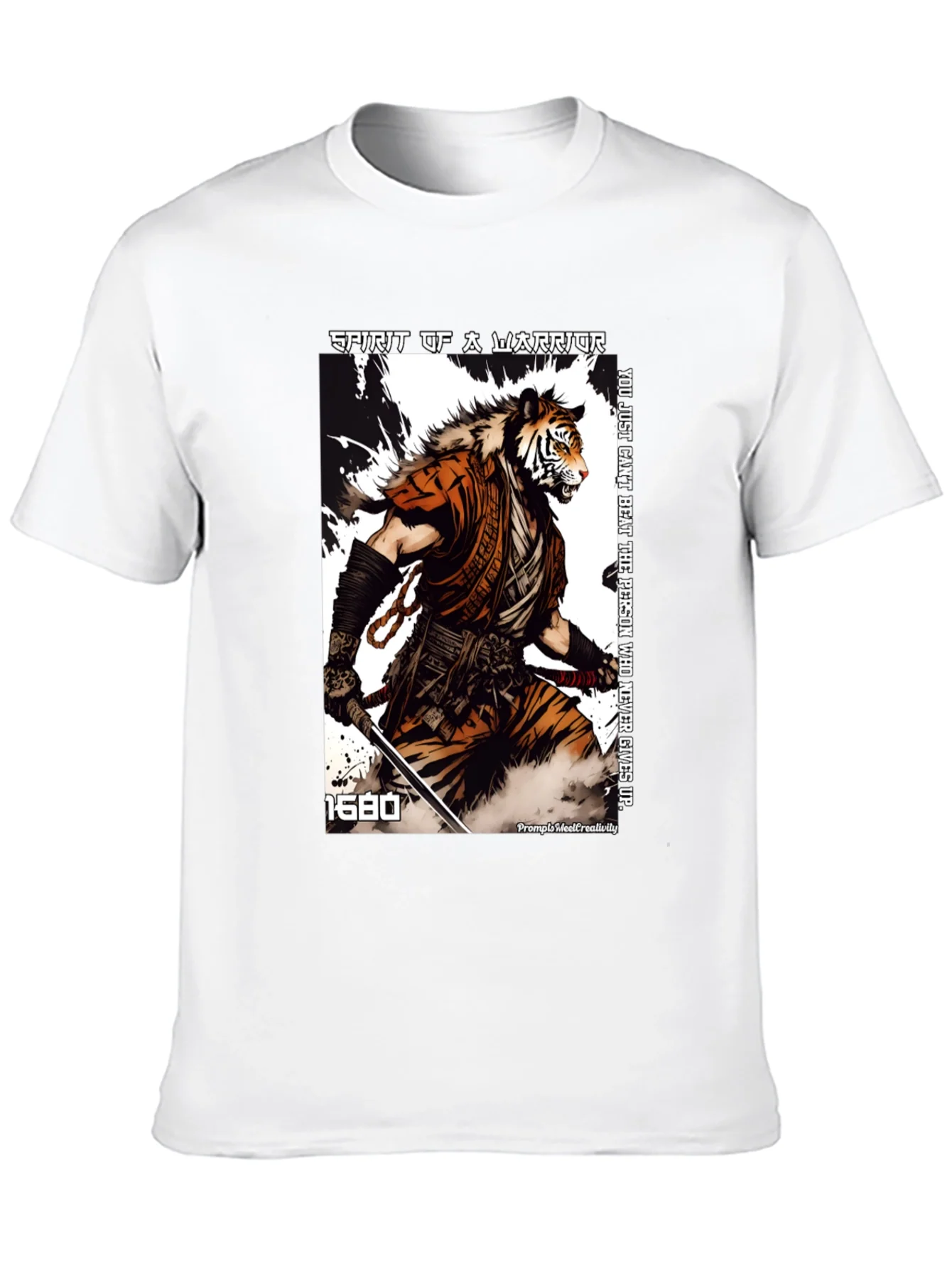 Camiseta Hombre Guerrero Esp¨ªritu Tigre
