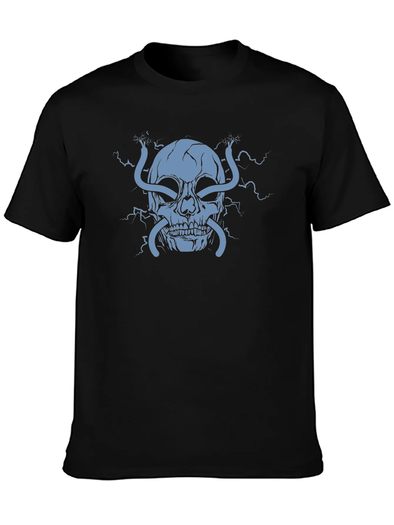 Rebbecca Electric Skull Graphic T-Shirt - Bold Statement Tee