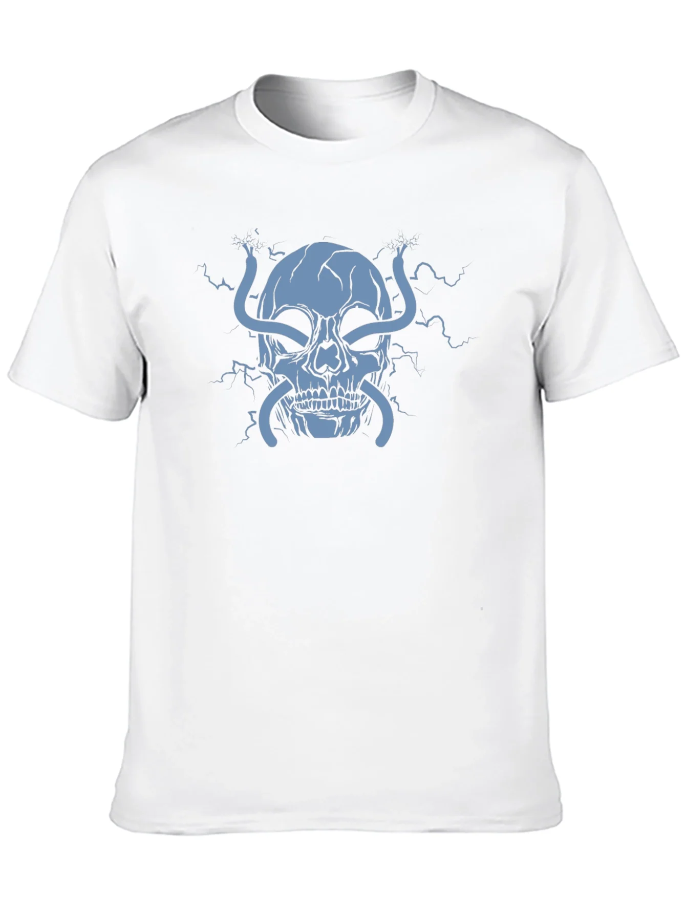 Rebbecca Electric Skull Graphic T-Shirt - Bold Statement Tee