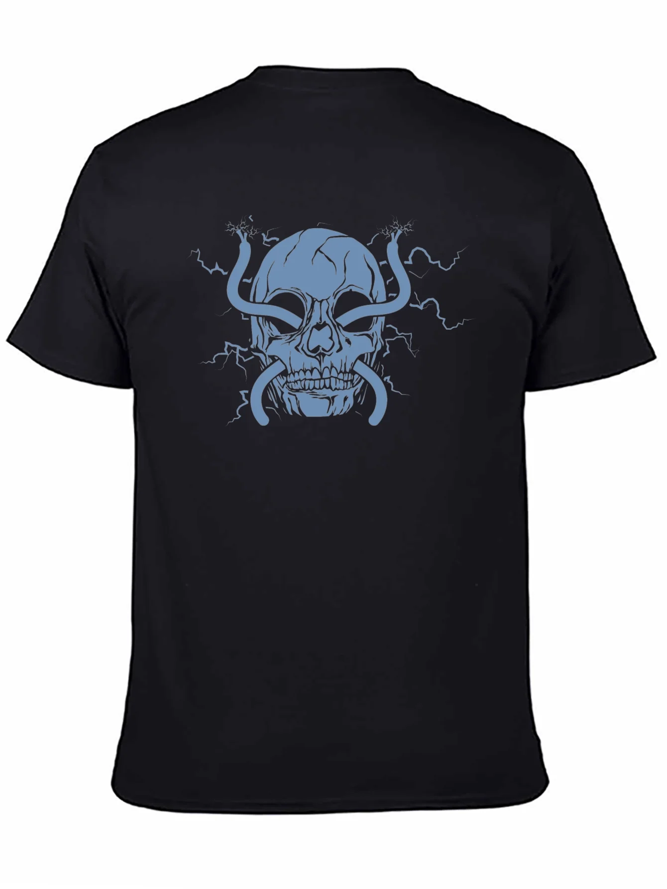 Rebbecca Electric Skull Graphic T-Shirt - Bold Statement Tee