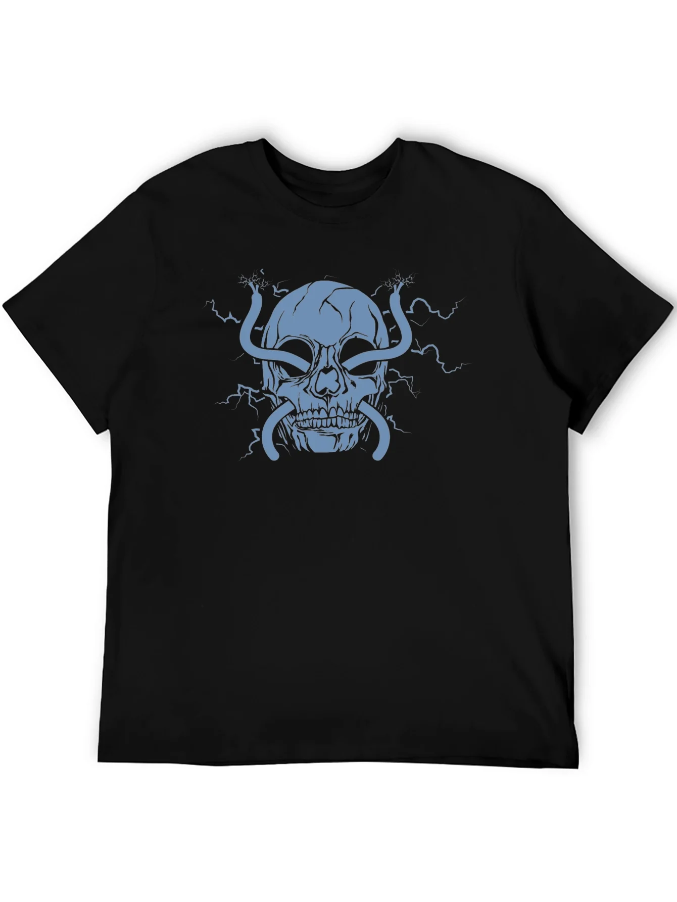 Rebbecca Electric Skull Graphic T-Shirt - Bold Statement Tee