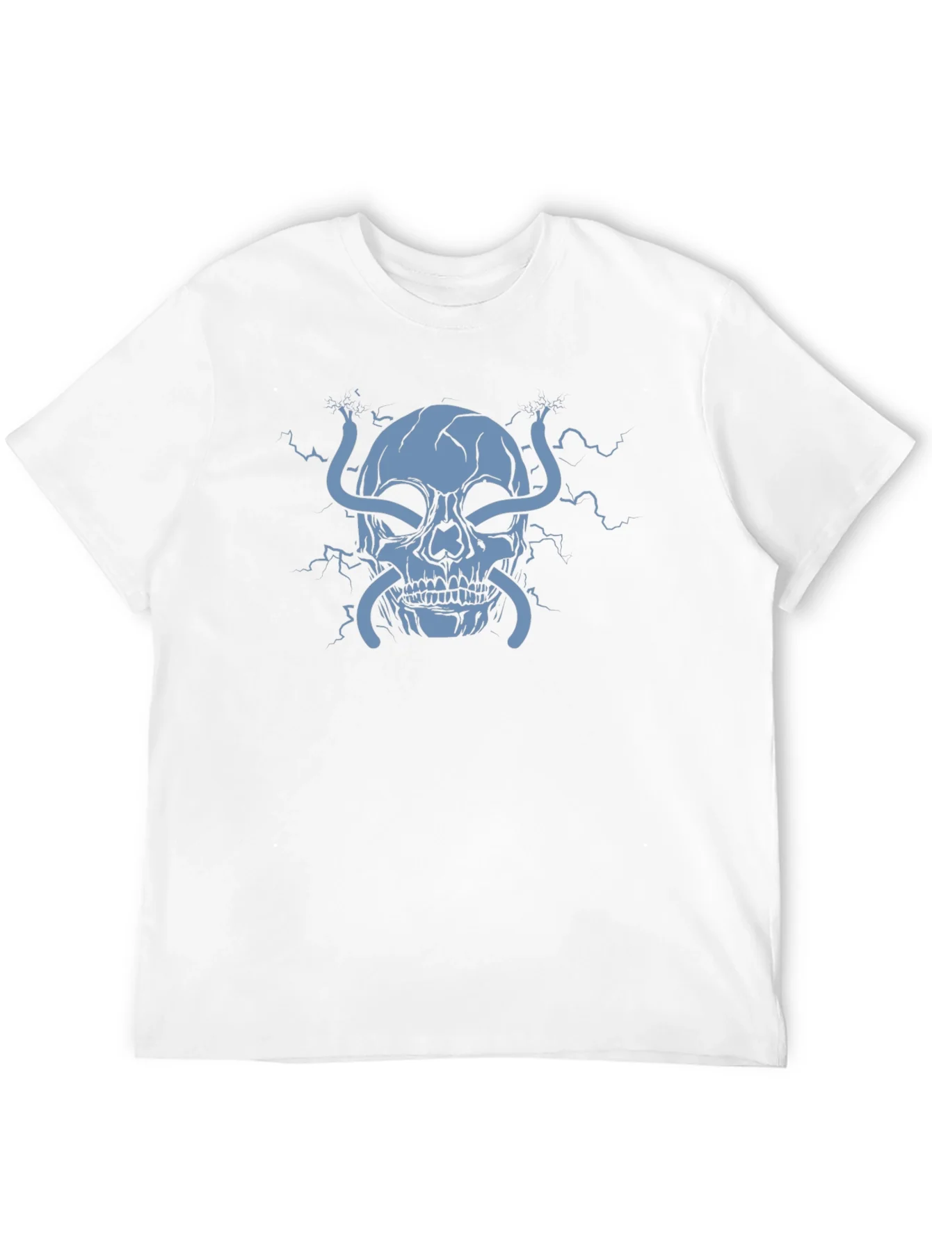 Rebbecca Electric Skull Graphic T-Shirt - Bold Statement Tee